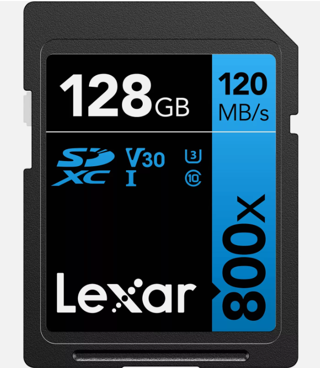 Lexar Professional 128GB SD Card (V30)