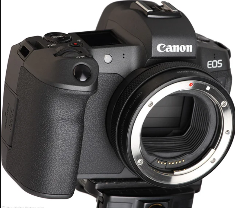 Canon R5 with adapter