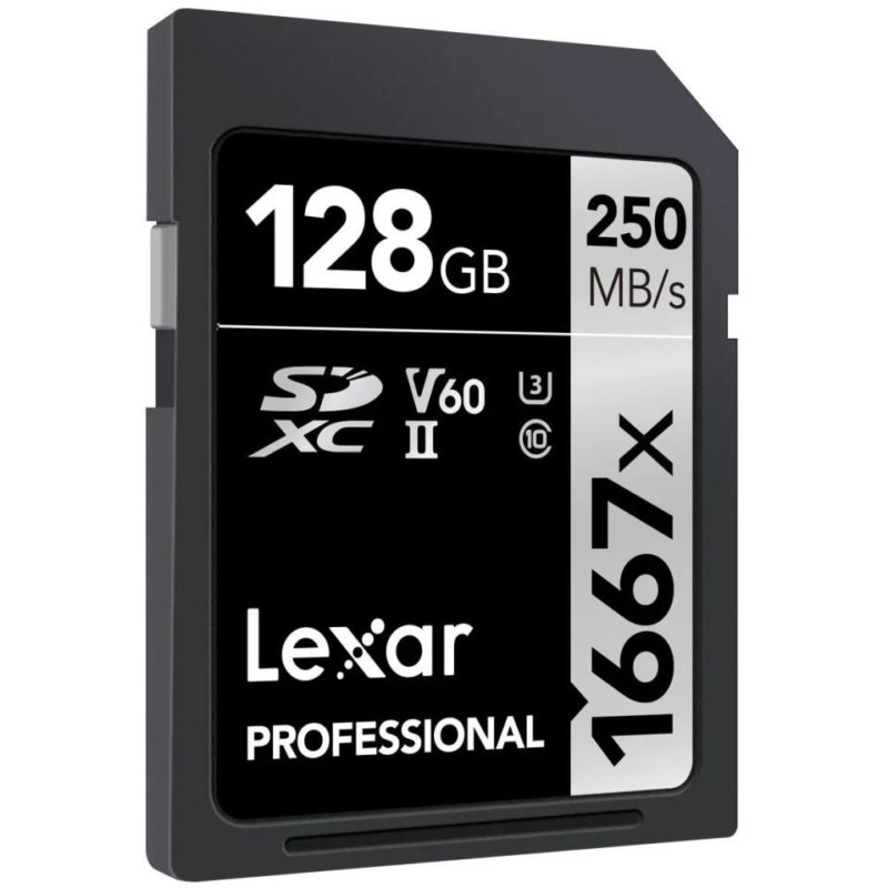 Lexar Professional 128GB SD Card (V60)
