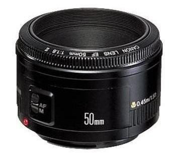 Canon EF lens 50mm 1.8 (Rubber)