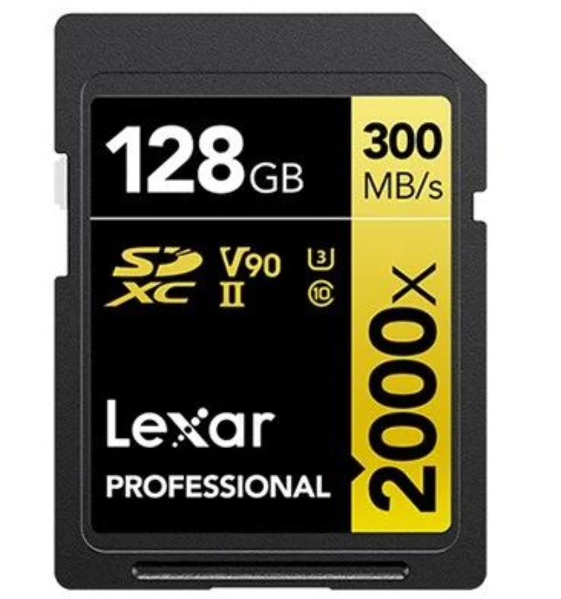 Lexar Professional 128GB SD Card (V90)
